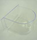 Lot of 4 Bird Cage Seed Water Feeder Cup   4xC8054 Clear Plastic Cup