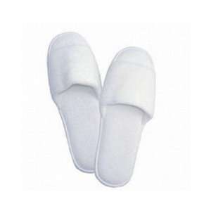  White Terry Spa Comfort Slippers   12 Case Pack 50 