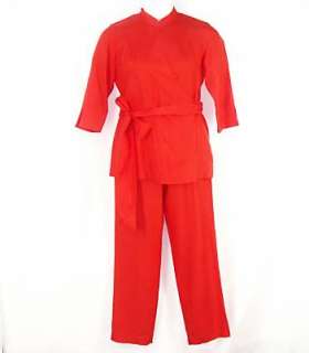 COLDWATER CREEK Womens Pant Suit Size 8 Red Silk New  