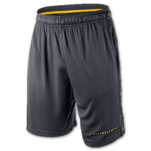 NIKE LIVESTRONG Graphic Fly Mens Shorts, Anthracite/Varsity Maize 
