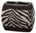   Brown & Tan Zebra Print Bath Accessories Bathroom Collection ~ Choice