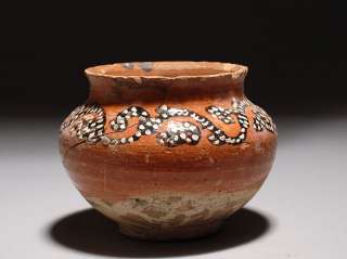 Rare Ancient Islamic Nishapur glazed pottery vase   10C  
