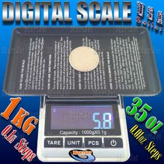 Digital Pocket Scale 1000g x 0.1g Weight Jewelry Gold Silver Coin 
