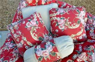 Ralph Lauren MARSEILLES Red 7 piece King Size Comforter Set w/pillows 