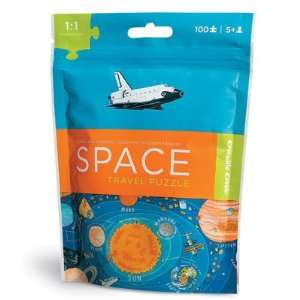  Travel Pouch Jigsaw Puzzle 100 Pieces Space Toys & Games