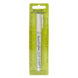  DecoArt Glass Paint Marker, White: Arts, Crafts & Sewing