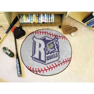 BSS   Rice Owls NCAA Baseball Round Floor Mat (29 