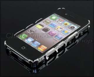 Luxury Silver Chrom Hollow Cooling effect Hard Skin Case Cover For 