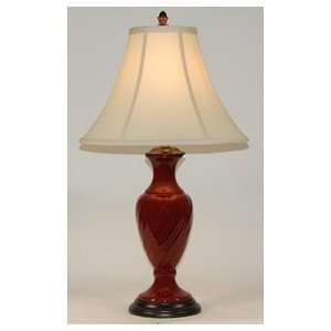  Graceful Red Porcelain Table Lamp: Home Improvement