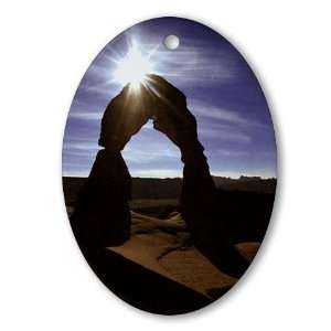  Delicate Arch Photography Oval Ornament by 