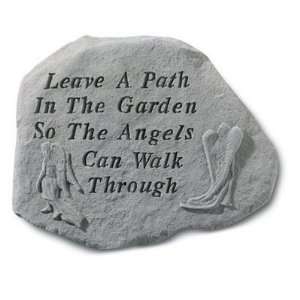  Garden Stone Memorial: Leave a path for angels Patio 