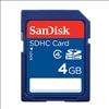 Lot of 10 SanDisk 4GB SD SDHC Class 4 Flash Memory Card  