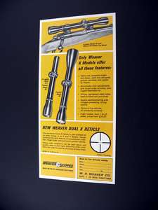 Weaver K4 K2.5 K3 & K5 Scopes gun scope 1967 print Ad  
