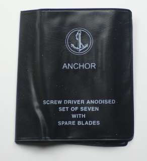 Anchor Screwdrivers x7 watchmakers set CLEARANCE PRICE spares/repairs 
