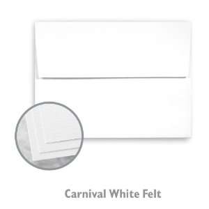  Carnival Felt White Envelope   250/Box