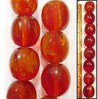 XL 28mm simulated Copal Amber African Trade OVAL Beads