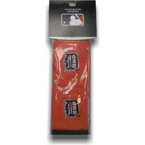 Detroit Tigers Double Wide Orange Wristbands (Set of 2)  