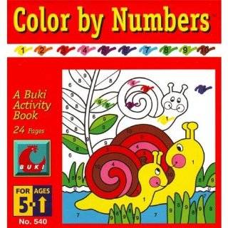  Paper Color By Number Animal Coloring Books (2 dz) Toys 