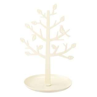 Jewelry Organizers White Metal Tree Stand for Jewelry and Accessories 