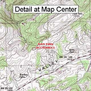  USGS Topographic Quadrangle Map   Dutch Valley, Tennessee 