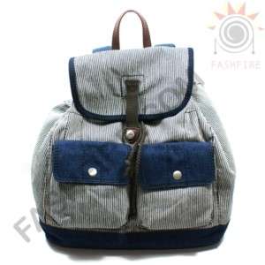 New Lucky Brand Swinging Solo Railroad Stripe Backpack  