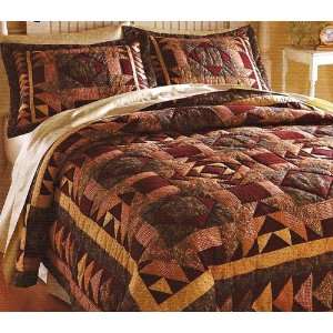  Country Cottage Lodge Patchwork King Quilt Set