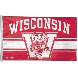    Wisconsin Badgers Flag 3x5 Vintage Throwback