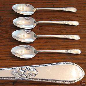 COFFEE SPOONS 1847 Rogers IS ADORATION 1939  