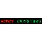 Sienna 80 x 6 Merry Christmas LED Lighted Holiday Banner   Red 