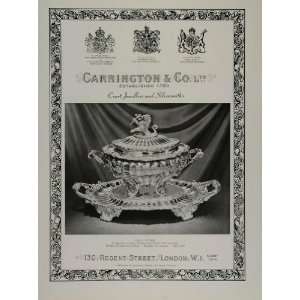   Storr Silver Soup Tureen Stand   Original Print Ad
