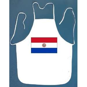 Paraguay Flag BBQ Barbeque Apron with 2 Pockets