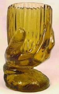   Vase Amber Glass Toothpick Holder EAPG Pressed A Beauty Wow  