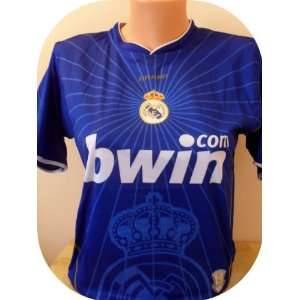   REAL MADRID AWAY SOCCER JERSEY ONE SIZE S/M .NEW: Sports & Outdoors