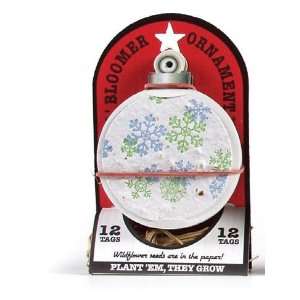 Gift tag kit white ornament 12 tags per pack. This multi pack contains 