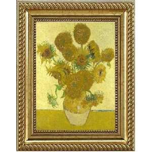  FRAMED OIL PAINTING Reproduction   VAN GOGH   Vase with 