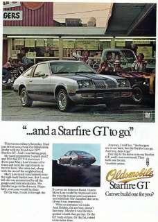 Print Ad. 1977 Oldsmobile Starfire GT  