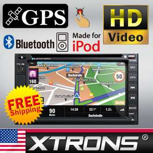   Double DIN HD Digital Touch Screen Car DVD Player GPS Bluetooth IPOD