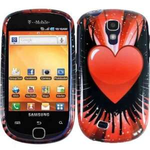  Wing Heart Hard Case Cover for Samsung Gravity Smart T589 