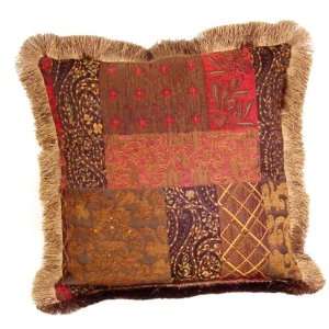   Decorative Pillow with Fringe Edging 17 by 17 inches