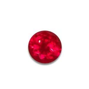  4mm Round Faceted Created Ruby Corundum   Pack of 5: Arts 
