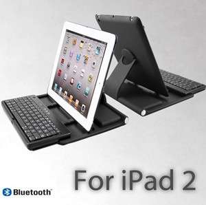   Bluetooth Wireless keyboard+ Hard Case Cover for iPad 2 Black/White