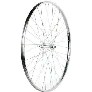   Silver Alloy Road Hub Front Wheel (27X1 ¼ Inch): Sports & Outdoors