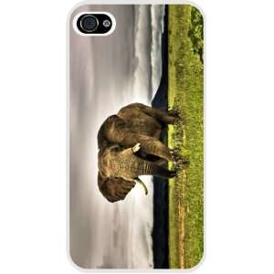  Rikki KnightTM Elephant in Safari White Hard Case Cover 