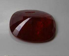 EXQUISITE 14.75 CTs. GOLDEN RED NATURAL RUBY FROM SONGEA / TANZANIA 