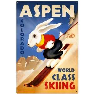  Ski Aspen Sports and Recreation Metal Sign   Victory 