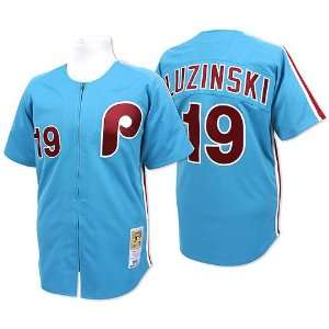  Philadelphia Phillies #19 Freg Luzinski M&n Throwback Sky 