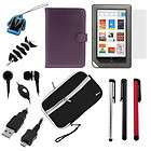 For  NOOK Tablet 10 Accessory Purple Wallet Leathe LCD 
