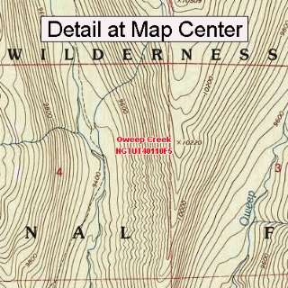  USGS Topographic Quadrangle Map   Oweep Creek, Utah 