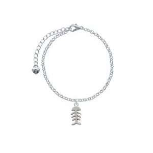   Sided Silver Fish Bones Elegant Charm Bracelet [Jewelry]: Jewelry