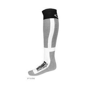  Answer Thick Knee High Moto Socks Grey White (10 13 US 
